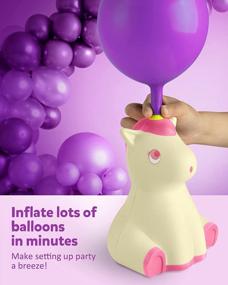 img 3 attached to Effortlessly Inflate Your Party Decorations With Coogam Unicorn Balloon Pump – Perfect For Weddings, Birthdays, And Special Occasions!