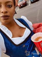 img 1 attached to Oktoberfest Costume For Women: German Bavarian Beer Girl Dirndl Dress - 3-Piece Set By JASAMBAC review by John Fenton