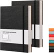 b5 college ruled notebook 2 pack - 408 pages total, thick 100gsm paper, 7.6'' x 10'', rettacy composition notebooks logo