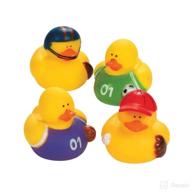 🦆 playful sports players rubber duckies - 12 ducks - perfect party favors and giveaways logo