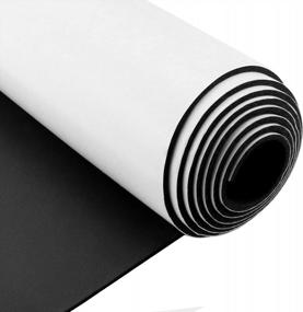 img 4 attached to Soundproof And Versatile: Neoprene Foam Insulation Sheets With Adhesive For Marine Use (12"X1/16"X59" Black)