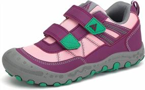 img 4 attached to Mishansha Boys Girls Hiking Shoes Kids Anti Collision Non Slip Sneakers Outdoor Trekking Walking Climbing Running