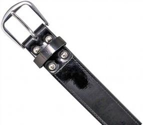 img 1 attached to Patent Leather Athletic Belt By CHAMPRO - Boost Your Performance