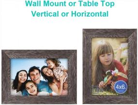 img 2 attached to Solid Wood Picture Frame With High Definition Glass For Table Top And Wall Mounting Display Of 4X6 Photos By RPJC