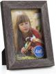 solid wood picture frame with high definition glass for table top and wall mounting display of 4x6 photos by rpjc logo