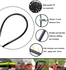 img 1 attached to LANGXUN Trampoline Water Sprinkler Play For Kids, Summer Outdoor Water Game Toys For Toddlers, 50FT 14 Nozzles Misting Cooling System For Swimming Pool Patio Garden Lawn Greenhouse Irrigation Sprinkle