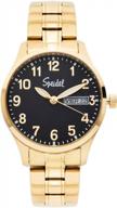 stylish & practical: speidel ladies metal watch with easy-to-read day/date display for everyday & business wear logo