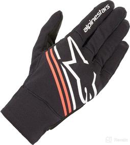 img 1 attached to Alpinestars Men's Reef Motorcycle Gloves - Black/White/Red, Small