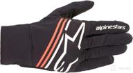 alpinestars men's reef motorcycle gloves - black/white/red, small logo