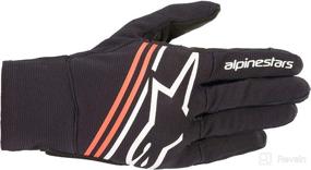 img 3 attached to Alpinestars Men's Reef Motorcycle Gloves - Black/White/Red, Small