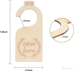 img 1 attached to Premium Wood Baby Closet Dividers - Nursery Decor Set of 7 for Newborn to 24 Months - Baby Closet Organizer - Baby Clothes Organizer (Style 3)