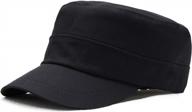 unisex military hat: men & women's cotton twill baseball cap - adjustable daily cadet style logo
