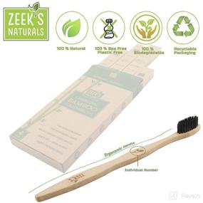 img 3 attached to Biodegradable Eco Friendly Natural Charcoal Toothbrushes