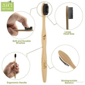 img 1 attached to Biodegradable Eco Friendly Natural Charcoal Toothbrushes