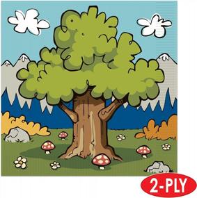 img 2 attached to Add Charm To Your Celebrations With Beistle'S Multicolor Woodland Friends Luncheon Napkins – Pack Of 48