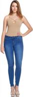 женские сверхкомфортные базовые джинсы скинни twiinsisters с низкой посадкой и комфортной эластичной тканью логотип