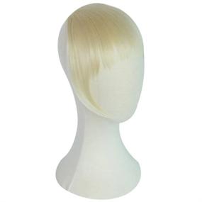 img 3 attached to Synthetic 1 Piece Layered Clip In Hair Bangs Fringe Hair Extensions - Blonde Color - REECHO Fashion Full Length