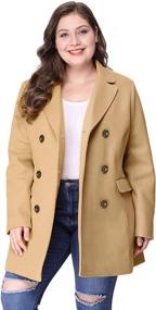 img 4 attached to 🧥 Agnes Orinda Women's Notched Breasted Coats, Jackets & Vests in Women's Clothing