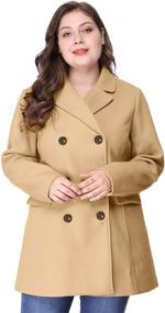 img 3 attached to 🧥 Agnes Orinda Women's Notched Breasted Coats, Jackets & Vests in Women's Clothing