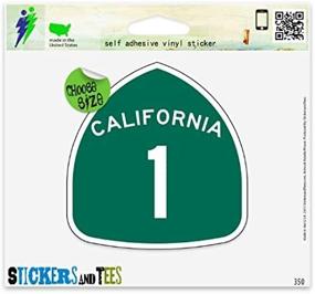 img 2 attached to 🚗 California Route Highway 1 Vinyl Car Bumper Window Sticker - Perfect Souvenir for Road Trippers!