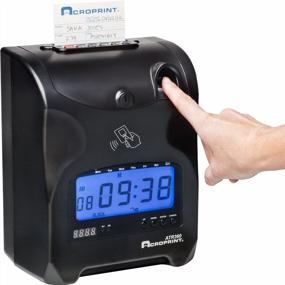 img 3 attached to Часы времени развертки пальца Acroprint ATR360 биометрические с цифровым дисплеем для эффективного отслеживания времени