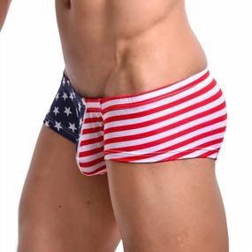img 1 attached to Evankin Men'S USA American Flag Boxers Briefs Underwear Soft Sexy