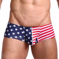 evankin men's usa american flag boxers briefs underwear soft sexy logo