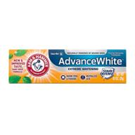 🦷 advanced whitening toothpaste packaging by arm & hammer - optimal oral care logo