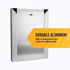 img 2 attached to 🐾 Unbeatable Protection: Extreme Weather Aluminum Dog Door