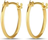 💫 12mm diameter 14kt yellow gold hoop earrings - enhancing seo logo