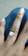 img 1 attached to Stunning 1 1/3 CTW Cushion-Cut Moissanite Engagement Ring In 14K White Gold By Kobelli review by Miguel Saiz