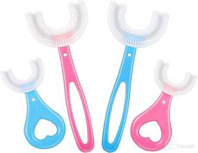 img 4 attached to 🧹 Efficient Cleaning Power: Tan Room U Shaped Toothbrush – Manual Precision and Comfort