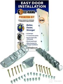 img 4 attached to 🚪 EZ-Hang Premium Door Installation Kit - Best-in-Class Door Installation System. Inclusive of 11 Brackets & All Screws