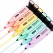 zeyar highlighter, macaron colors chisel tip marker pen, ap certified, assorted colors, water based, quick dry(2 sets macaron) 1 logo