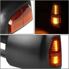 img 1 attached to Enhance Your Toyota Tacoma's Towing Performance with DNA Motoring TWM-071-T888-BK-AM Pair Powered+Heated Towing Mirrors w/LED Turn Signal Light (Compatible with 2005-2015 Tacoma Models)