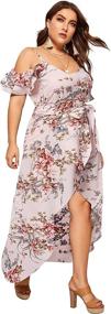 img 2 attached to Milumia Women Shoulder Floral Dress Women's Clothing ~ Dresses