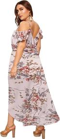 img 3 attached to Milumia Women Shoulder Floral Dress Women's Clothing ~ Dresses