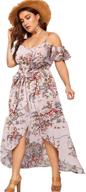 milumia women shoulder floral dress women's clothing ~ dresses logo