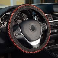 labbyway microfiber steering wheel cover interior accessories logo