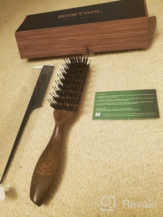 img 1 attached to BESTOOL Vented Hair Brush With Dual-Bristles For Women And Men - Great For Drying, Styling, Detangling Curly Long Thick Wet Or Dry Hair review by Jeff Bruno