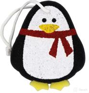 🐧 deluxe kids & baby animal bath sponge: adorable penguin design! logo