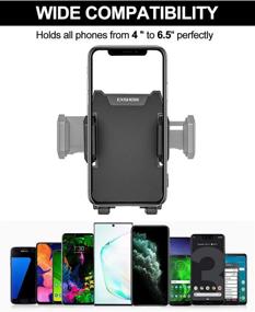 img 1 attached to EXSHOW CD Slot Car Phone Holder - One-Handed CD Player Cell Phone Mount for iPhone 11 Pro Max, XR, XS, Samsung S10, S9, Note10, Google, LG, Moto, and More