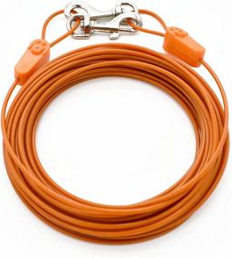 img 4 attached to IntelliLeash Tie-Out Cables: Up to 100ft for Large Dog Breeds - Max 250lbs (35lb / 40ft)