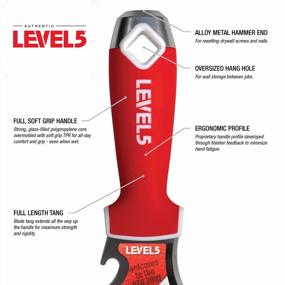 img 2 attached to LEVEL5 9-In-1 Multi-Use Painter'S Tool With Hardened Carbon Steel, Metal Hammer End, And Pro-Grade Finishing Capabilities - 5-200