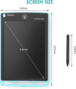 img 2 attached to Mafiti 8.5 Inch LCD Writing Tablet: Portable Doodle Board for 📝 Kids & Adults - Perfect for Office Memo, Home Whiteboard & Cyan Drawing