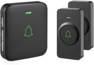avantek cb-21 mini waterproof wireless doorbell with 1000+ feet range, 2 unique remote tones, 52 melodies, cd-quality sound, and led flash logo