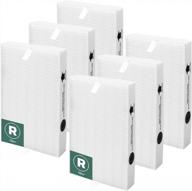 комплект из 6 сменных фильтров h13 true hepa, совместимых с очистителями воздуха honeywell серий hpa300, hpa200, hpa100, hpa090 — эквивалент фильтров hrf-r3, hrf-r2 и hrf-r1 от honeywell логотип