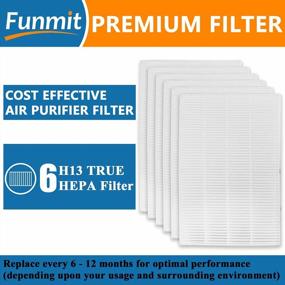 img 3 attached to Pack Of 6 H13 True HEPA Replacement Filters Compatible With Honeywell HPA300, HPA200, HPA100, HPA090 Series Air Purifiers - Equivalent To HRF-R3, HRF-R2 & HRF-R1 Filters By Honeywell