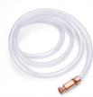 6ft horusdy gas siphon pump with 1/2" valve and virgin grade tubing for safe, multi-purpose use (white) logo