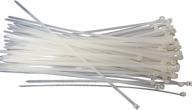 niftyplaza 12 inch cable ties: heavy duty uv weather resistant nylon wrap zip ties (100 natural/clear, 75 lbs tensile strength) - find the right cable management solution logo